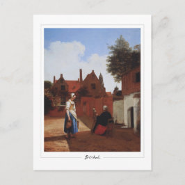 Pieter de Hooch #20 - Finkonstkort Vykort