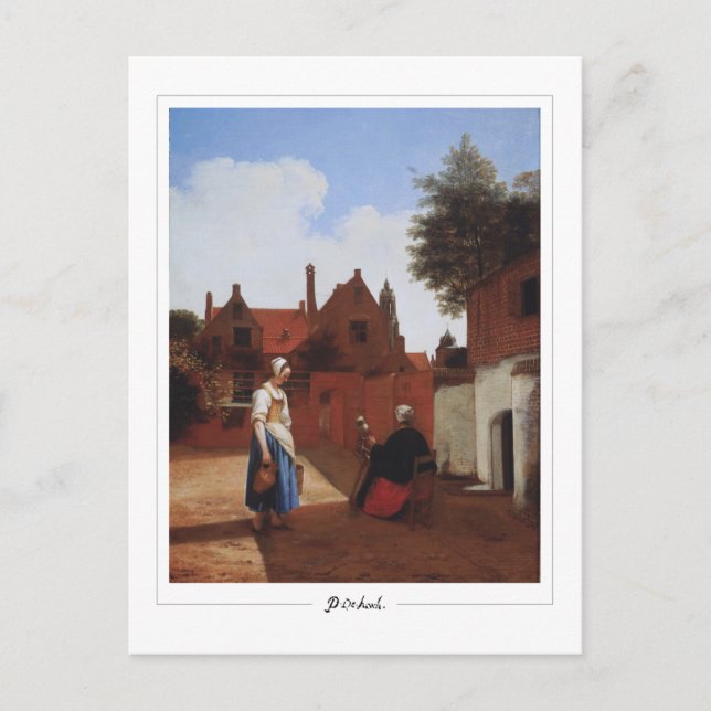 Pieter de Hooch #20 - Finkonstkort Vykort (Framsida)
