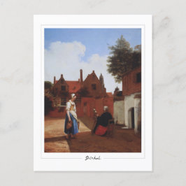 Pieter de Hooch #20 - vykort för konstföremål