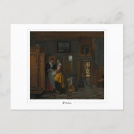 Pieter de Hooch #3 - vykort för konst