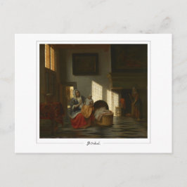 Pieter de Hooch #56 - Finkonstkort Vykort
