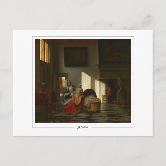 Pieter de Hooch #56 - Finkonstkort Vykort (Framsida)