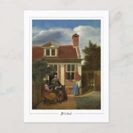 Pieter de Hooch #59 - vykort för konstföremål