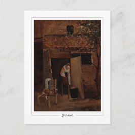 Pieter de Hooch #61 - Finkonstkort Vykort