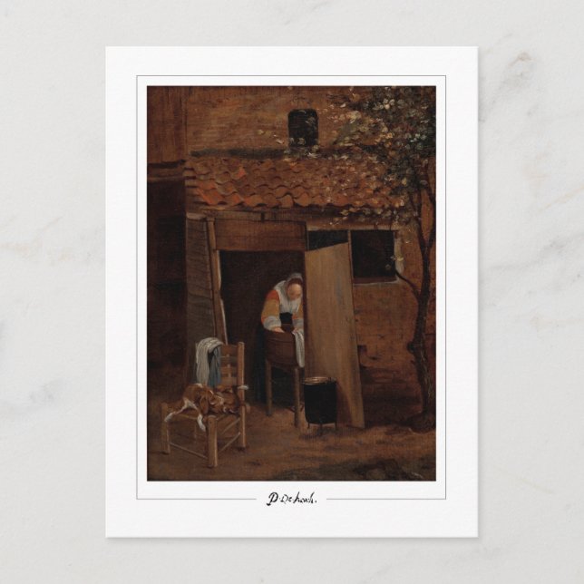Pieter de Hooch #61 - Finkonstkort Vykort (Framsida)
