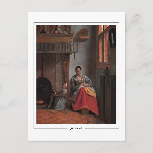 Pieter de Hooch #68 - Finkonstkort Vykort (Framsida)
