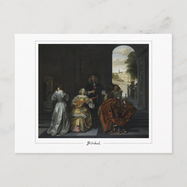 Pieter de Hooch #74 - Finkonstkort Vykort (Framsida)