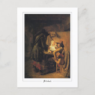Pieter de Hooch #77 - vykort för konstföremål