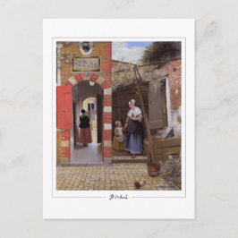 Pieter de Hooch #7 - Finkonstkort Vykort