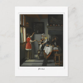 Pieter de Hooch #9 - Finkonstkort Vykort