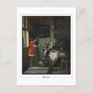 Pieter de Hooch #9 - vykort för konst