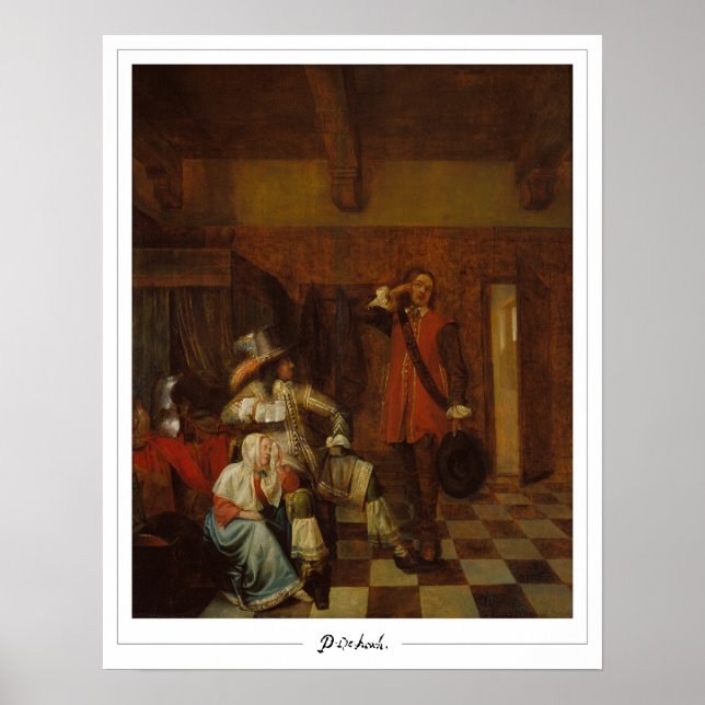 Pieter de Hooch Zedign Art Poster #10 (Framsidan)