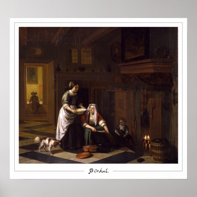 Pieter de Hooch Zedign Art Poster #13 (Framsidan)