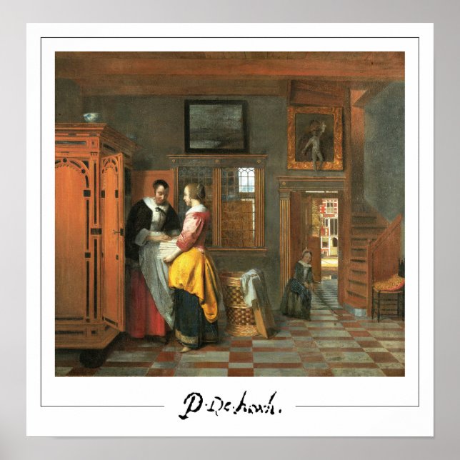 Pieter de Hooch Zedign Art Poster #3 (Framsidan)