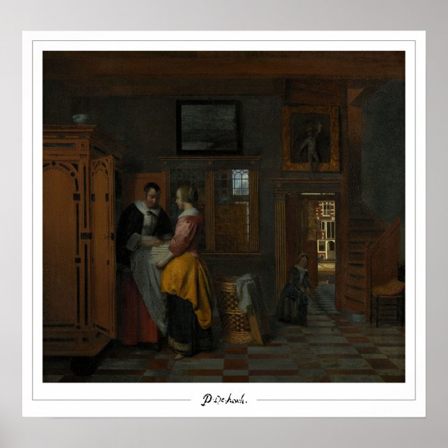 Pieter de Hooch Zedign Art Poster #3 (Framsidan)