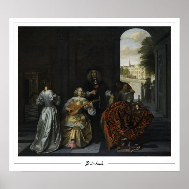 Pieter de Hooch Zedign Art Poster #74 (Framsidan)