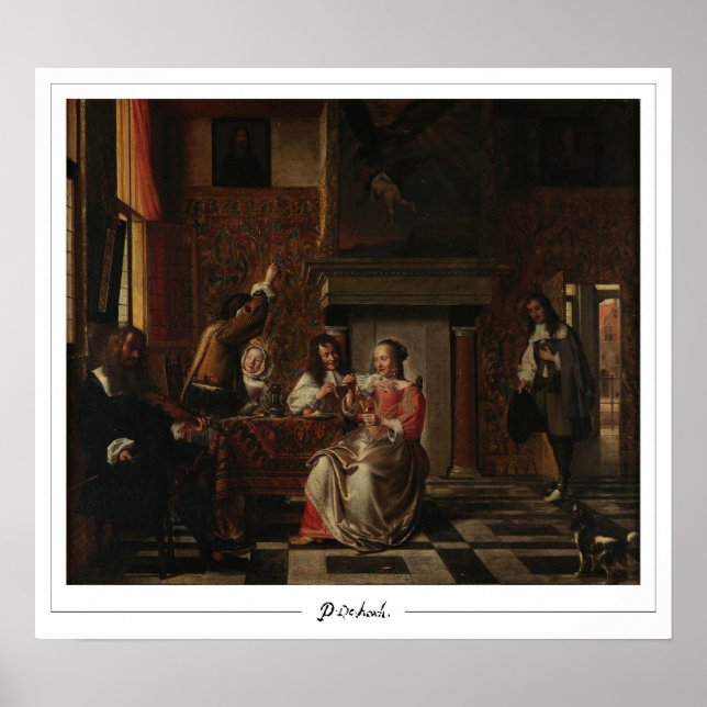 Pieter de Hooch Zedign Art Poster #76 (Framsidan)
