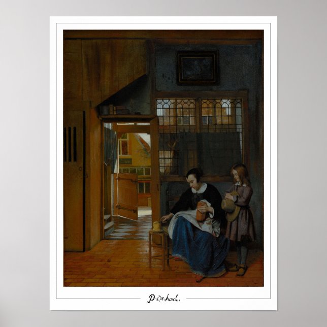 Pieter de Hooch Zedign Art Poster #8 (Framsidan)