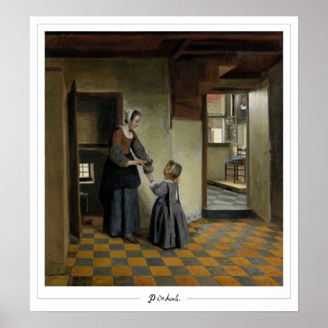 Pieter de Hooch Zedign Art Poster #81 (Framsidan)