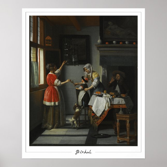 Pieter de Hooch Zedign Art Poster #9 (Framsidan)