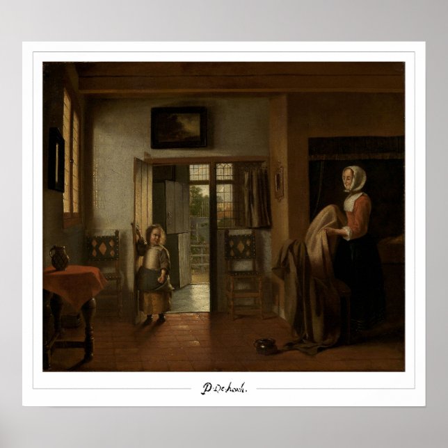 Pieter de Hooch Zedign Art Poster #90 (Framsidan)