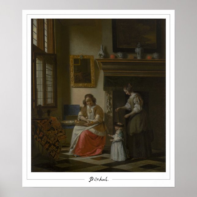 Pieter de Hooch Zedign Art Poster #97 (Framsidan)