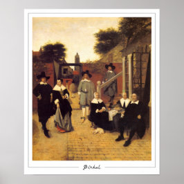 Pieter de Hooch Zedign Art Poster nr 143