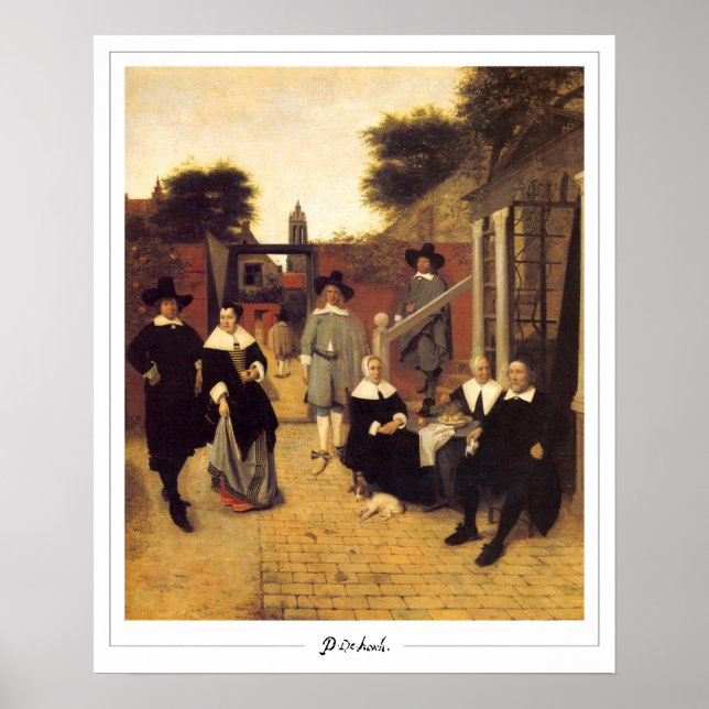 Pieter de Hooch Zedign Art Poster nr 143 (Framsidan)