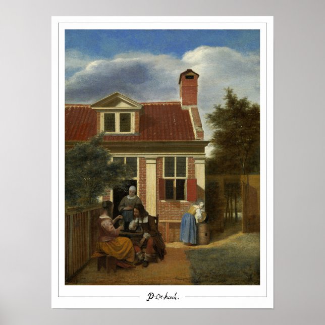 Pieter de Hooch Zedign Art Poster nr 59 (Framsidan)