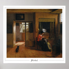 Pieter de Hooch Zedign konstaffisch #111 Poster