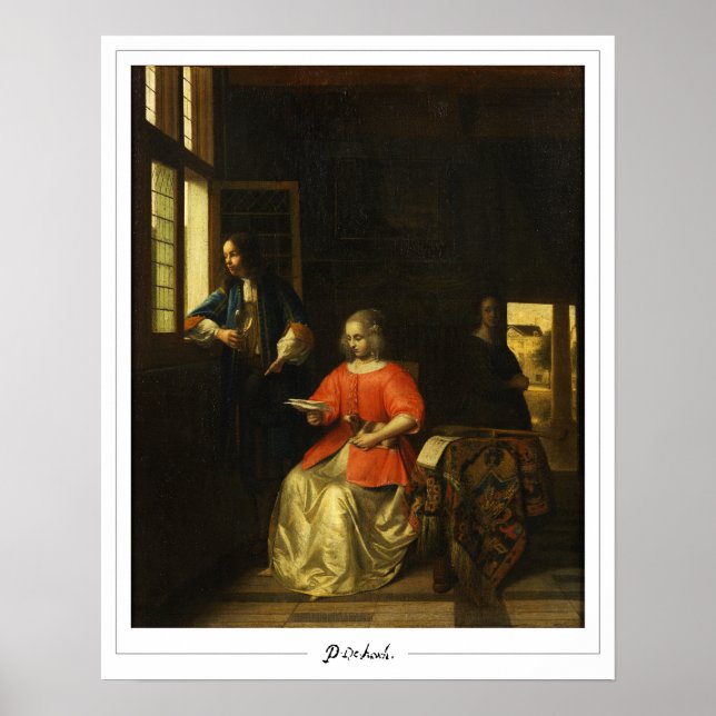 Pieter de Hooch Zedign konstaffisch #117 Poster (Framsidan)