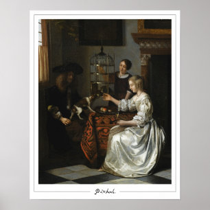 Pieter de Hooch Zedign konstaffisch #127 Poster