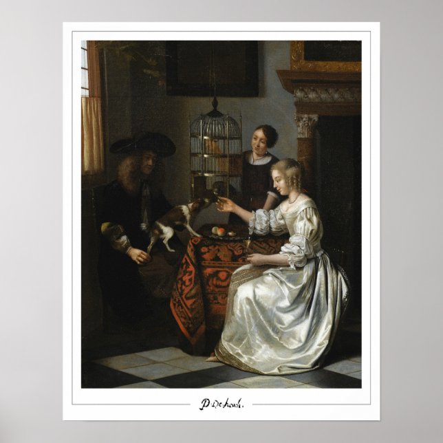 Pieter de Hooch Zedign konstaffisch #127 Poster (Framsidan)
