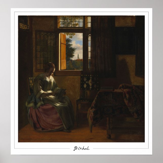 Pieter de Hooch Zedign konstaffisch #150 Poster (Framsidan)