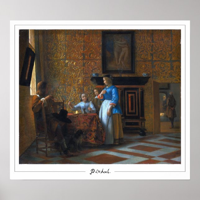 Pieter de Hooch Zedign konstaffisch #19 Poster (Framsidan)
