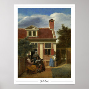 Pieter de Hooch Zedign konstaffisch #59 Poster