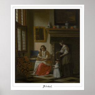 Pieter de Hooch Zedign konstaffisch #97 Poster