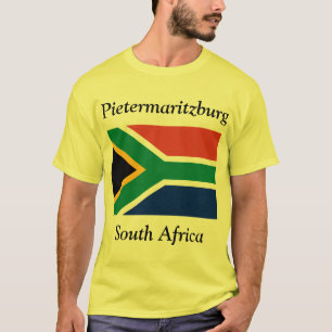 Pietermaritzburg, södra Afrikan med Flagga T Shirt
