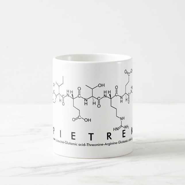 Pietrek peptide namn mugg (Center)