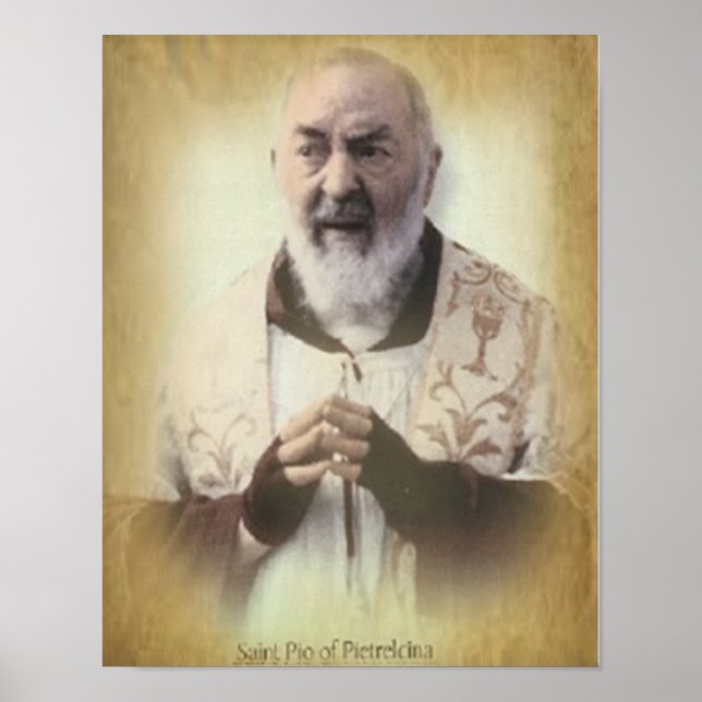PIETRELCINAS FÖRSTA PIO POSTER (Framsidan)