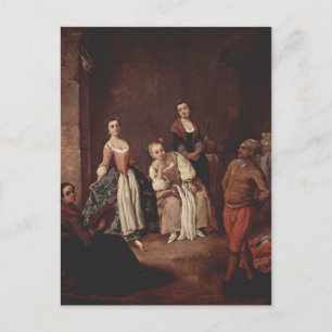 Pietro Longhi (Venetiansk dans) Vykort