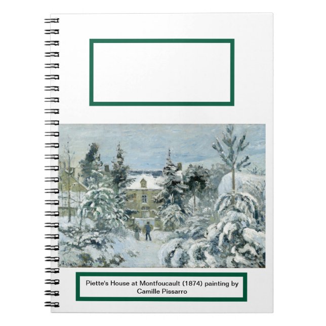 Piettes hus i Montfoucault-landskapet Anteckningsbok (Framsidan)