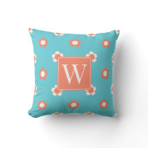Piffa Daisifält – Korall & Turkos Monogram