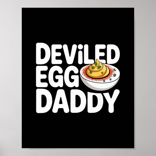 Piffad äggpappa Rolig Thanksgiving fadersdag  Poster (Framsidan)