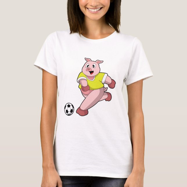 Pig as Soccer player with Soccer T Shirt (Framsida)