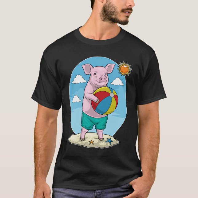 Pig Beach Water polo Summer T Shirt (Framsida)