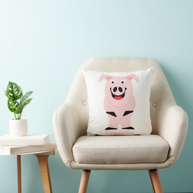 Pig Design Personalised Kudde (Stol)