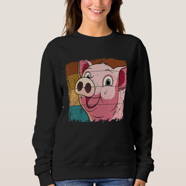 Pig Face, Animal Lover For Men Women, Farming Farm T Shirt (Framsida)