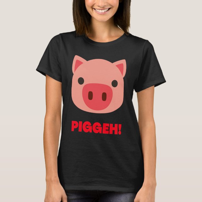 Pig Face  Halloween Costume Infant Kids Adult T Shirt (Framsida)