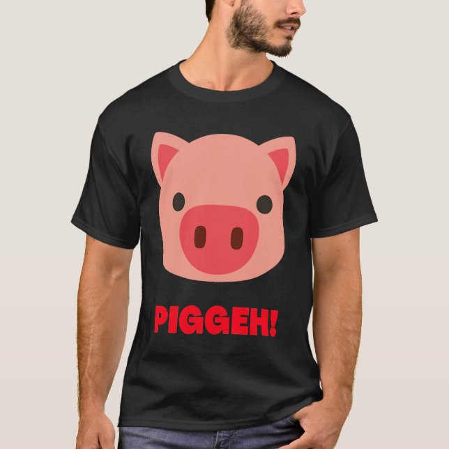 Pig Face  Halloween Costume Infant Kids Adult T Shirt (Framsida)